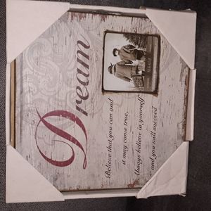 Wall Hanging, Rustic Frame, 10x10 frame and 3x3 picture. NIB